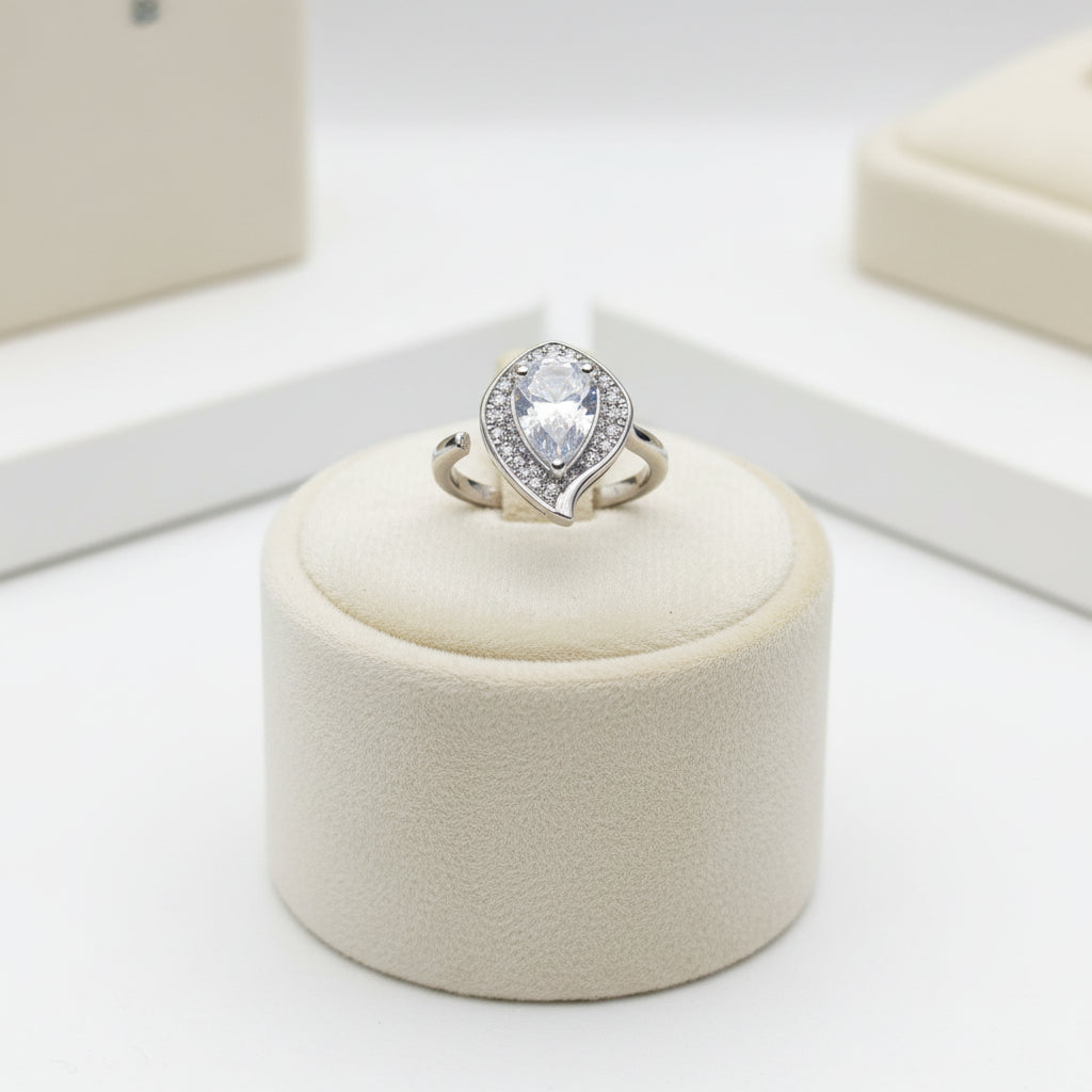 Women's Luxury Crystal Jewelry Set with Ring